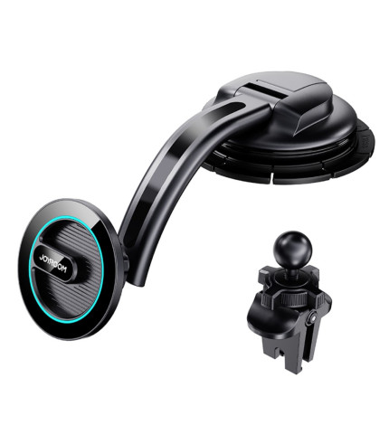 JOYROOM JR-ZS366-W Magnetic Phone Holder Air Vent + Dashboard 2-in-1 Suction Car Mount Set