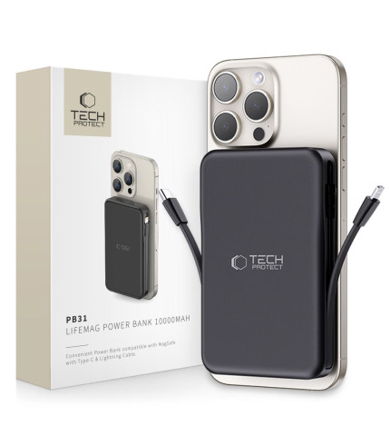  TECH-PROTECT 15W Magnetic Wireless Portable Charger Phone Charger 10000mAh