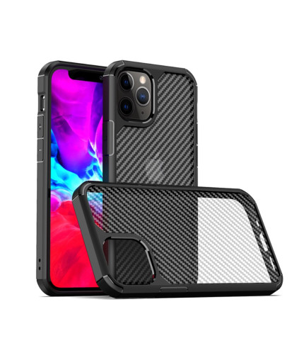 IPAKY Pioneer serija Carbon Fiber zaštitna maskica Apple iPhone 12/12 Pro