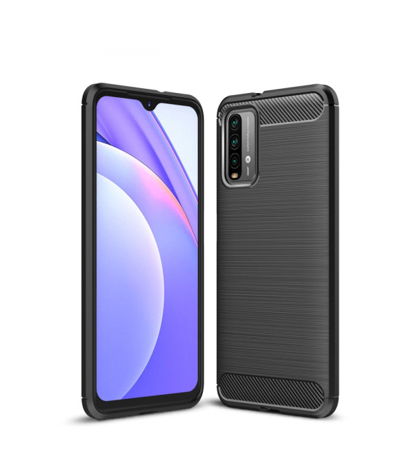 Carbon Brush silikonska zaštitna maska Xiaomi Redmi 9T, Note 10 4G, Poco M3
