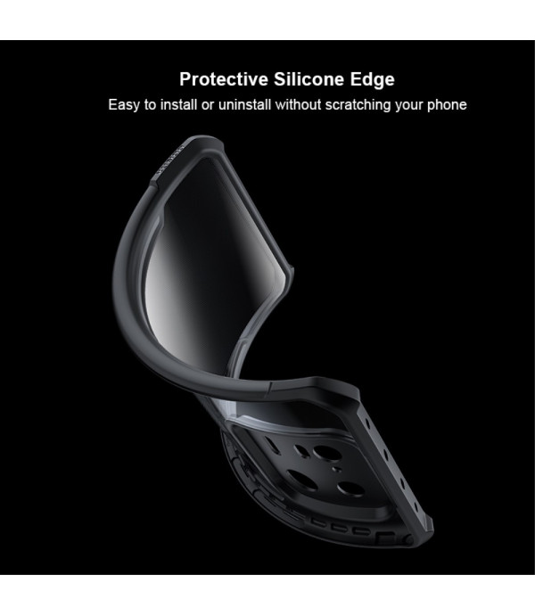 XUNDD prozirna silikonska maskica s crnim rubom za Xiaomi 13 Pro 5G