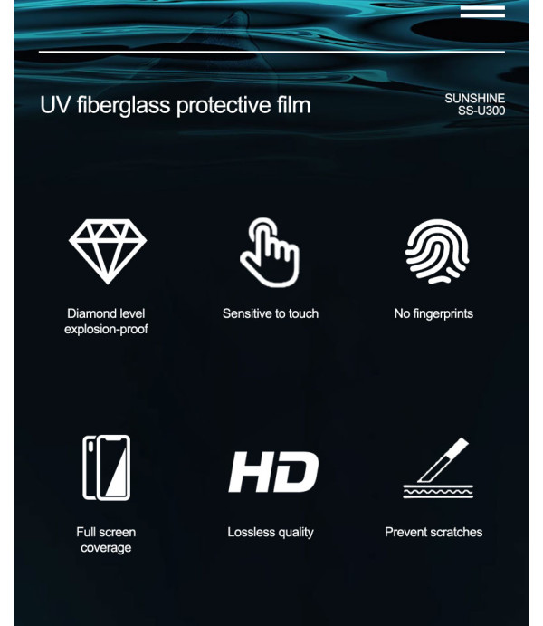 Premium UV zaštitna folija za model mobitela koji odaberete