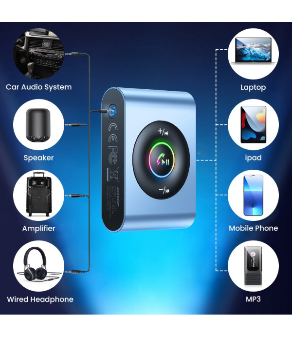 JOYROOM JR-CB1 Bluetooth 5.3 AUX radio modulator adapter za automobil