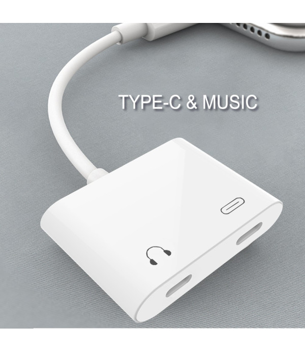  Type C na Type C adapter za slušalice s DAC čipom + utor za punjenje