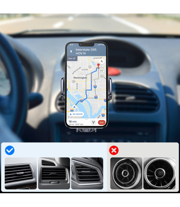 JOYROOM JR-ZS243 15W Qi bežični punjač držač za automobil na ventilaciju