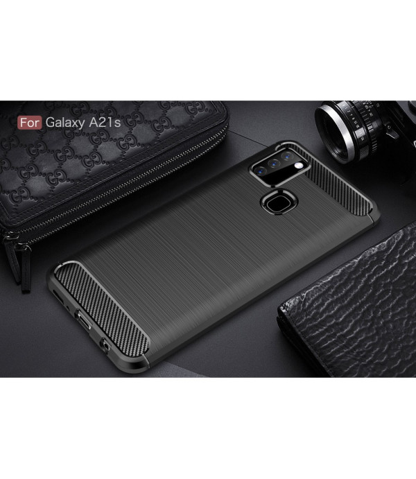 Carbon Brush silikonska zaštitna maska Samsung Galaxy A21s
