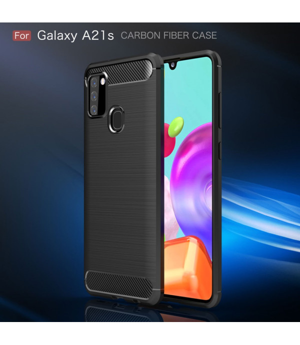 Carbon Brush silikonska zaštitna maska Samsung Galaxy A21s