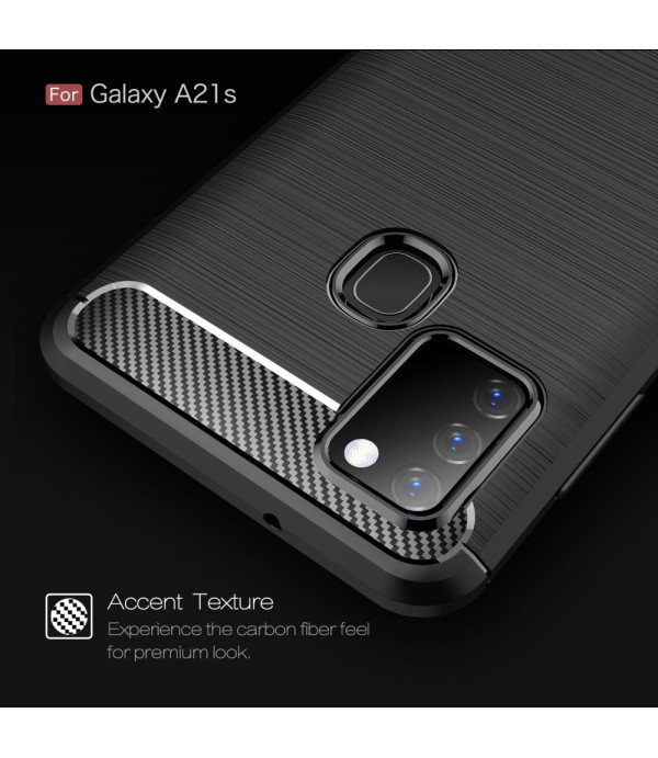 Carbon Brush silikonska zaštitna maska Samsung Galaxy A21s