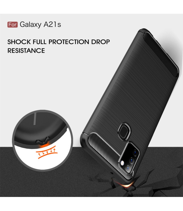 Carbon Brush silikonska zaštitna maska Samsung Galaxy A21s