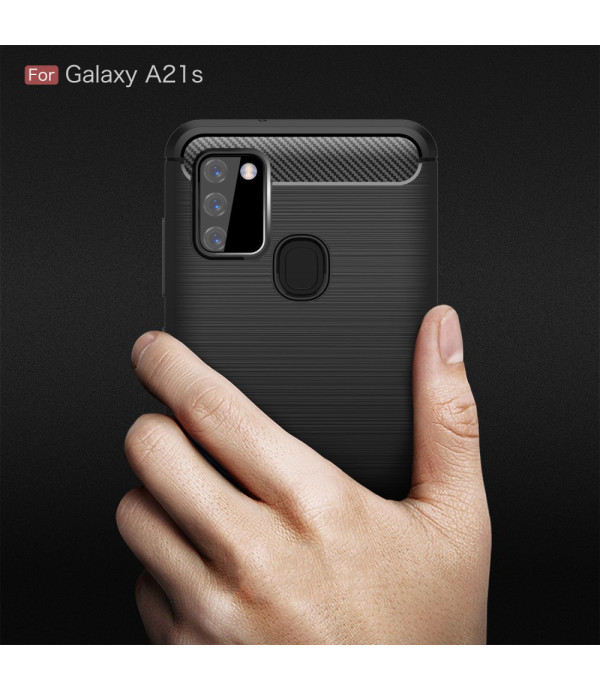 Carbon Brush silikonska zaštitna maska Samsung Galaxy A21s
