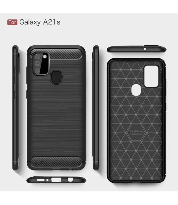 Carbon Brush silikonska zaštitna maska Samsung Galaxy A21s