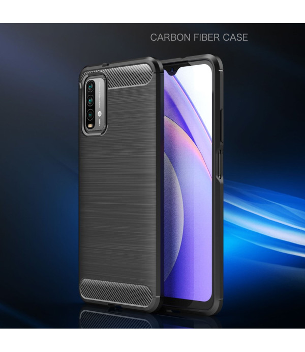 Carbon Brush silikonska zaštitna maska Xiaomi Redmi 9T, Note 10 4G, Poco M3