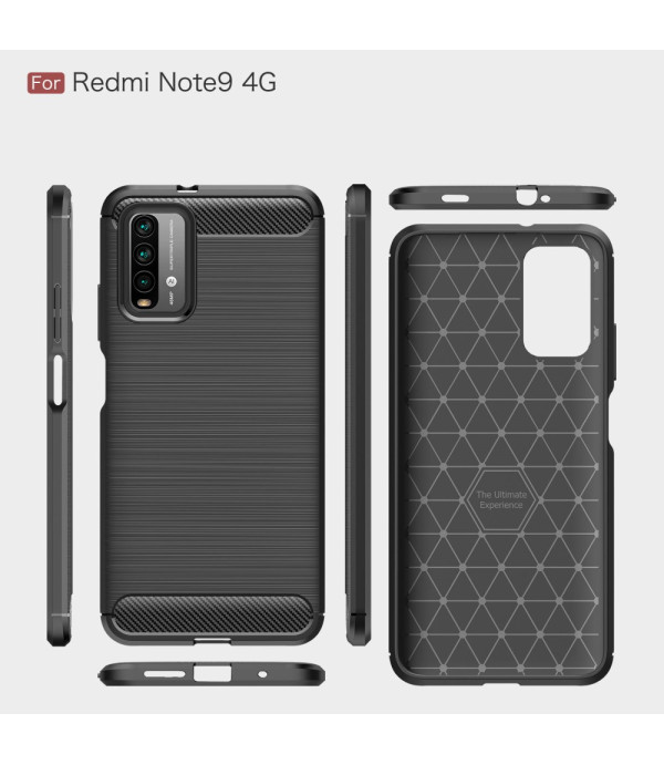 Carbon Brush silikonska zaštitna maska Xiaomi Redmi 9T, Note 10 4G, Poco M3