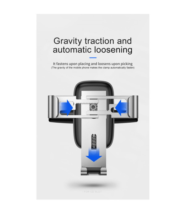 Baseus Metal Age Gravity nosač držač univerzalni za CD utor u automobilu