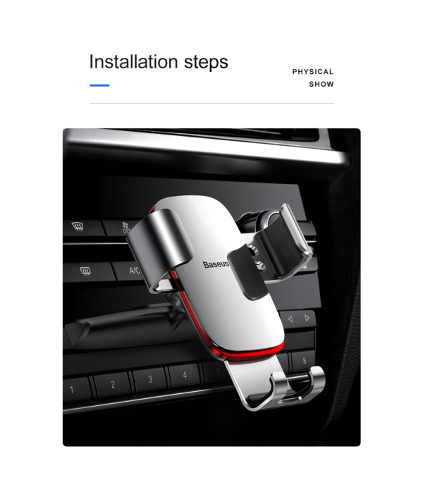 Baseus Metal Age Gravity nosač držač univerzalni za CD utor u automobilu