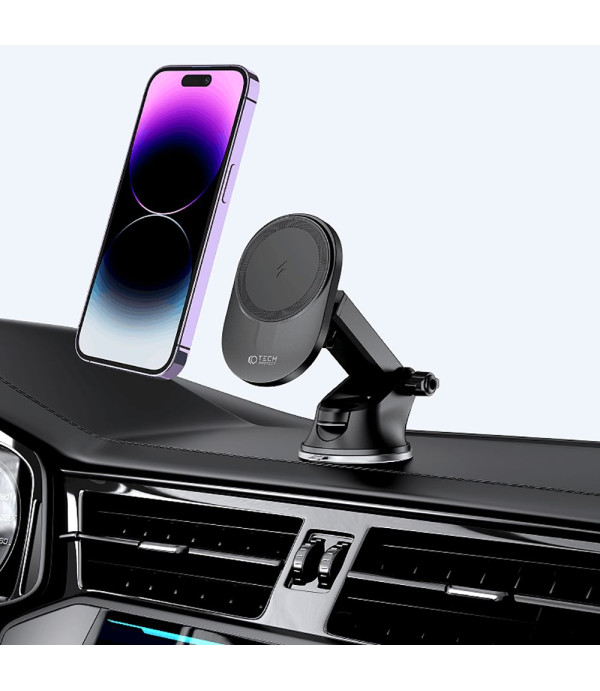 TECH-PROTECT Wireless magnetni auto nosač i punjač 15W
