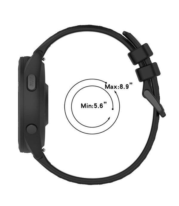Silikonski remen za Garmin Forerunner 570, 965, 255, Vivoactive 4 i Venu 2 – Dual Color 22mm