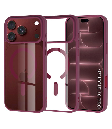 iPhone 18 Pro Max Techsuit MagSafe Pro prozirna sjajna maskica