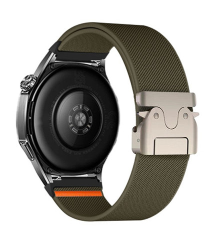 Huawei Watch GT 5 Pro 46mm / GT 5 46mm / GT 4 46mm 22mm elastični najlonski pleteni remen s metalnom kopčom