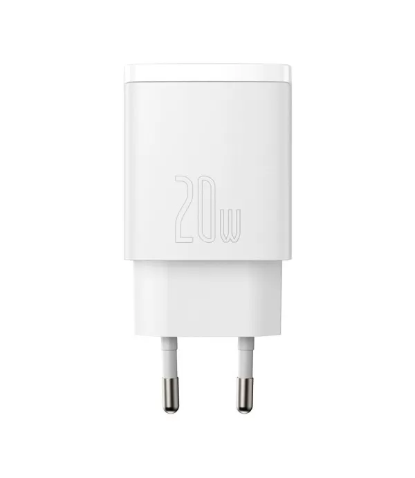 BASEUS Compact brzi punjač s dva priključka USB i Type C 20W adapter
