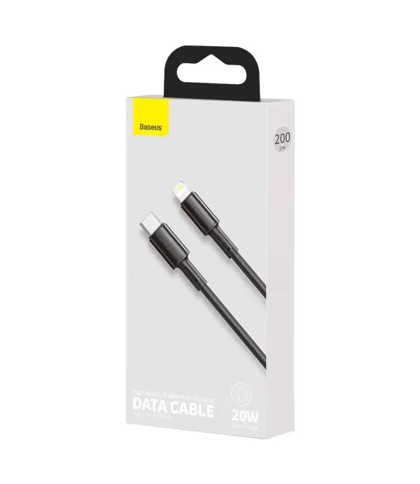 Baseus High Density 2m Type C na Ligtning data kabel brzo punjenje 20W