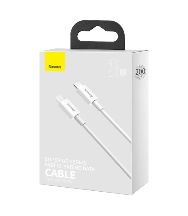 BASEUS Superior Serija kabel za brzo punjenje Type -C na Lightning PD 20W 2m BASEUS Superior Serija kabel za brzo punjenje Type -C na Lightning PD 20W 2m