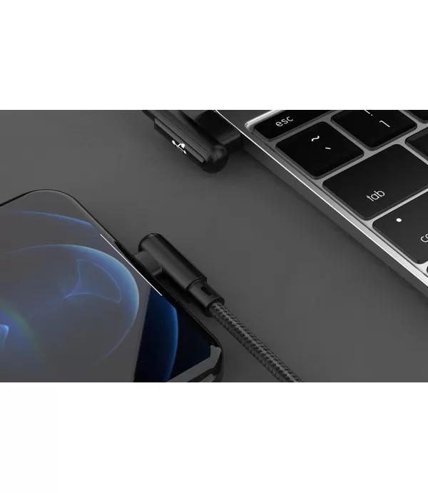 FONENG 90° najlonski pleteni USB na Type-C kabel