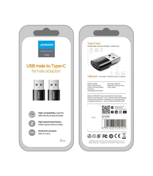 JOYROOM S-H152 USB na Type-C OTG adapter