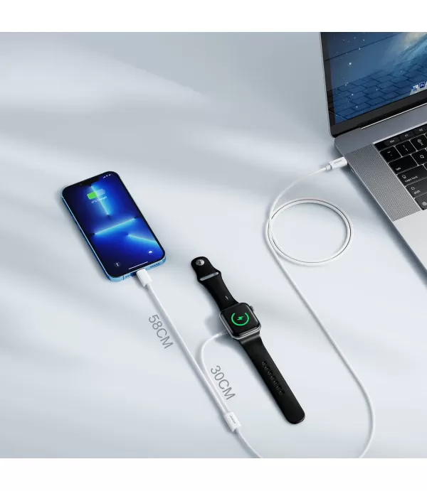 JOYROOM S-IW005 Type-C kabel 2-u-1 magnetski bežični punjač