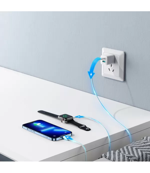 JOYROOM S-IW005 Type-C kabel 2-u-1 magnetski bežični punjač