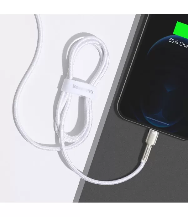 BASEUS Cafule serija 1m Lightning kabel za punjenje bijeli
