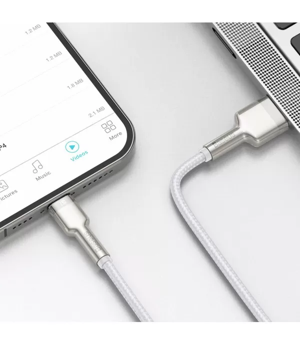 BASEUS Cafule serija 1m Lightning kabel za punjenje bijeli