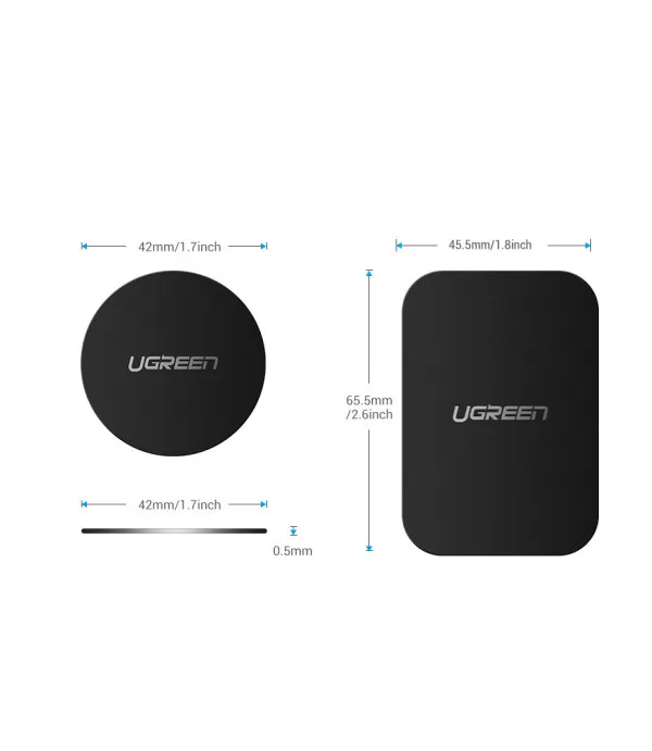 UGREEN rezervna metalna pločica za magnetni nosač u automobilu 4 kom