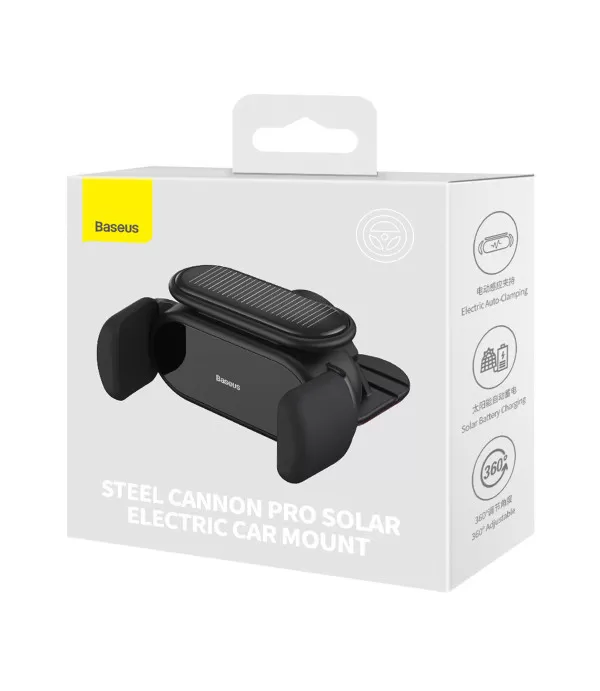 BASEUS Steel Cannon Pro Solar nosač za auto s automatskim stezanjem
