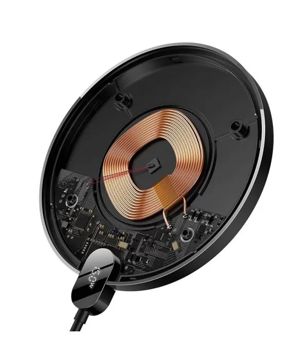 BaseusDigital LED Qi bežični punjač za brzo punjenje 15W