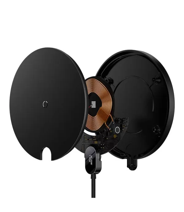 BaseusDigital LED Qi bežični punjač za brzo punjenje 15W