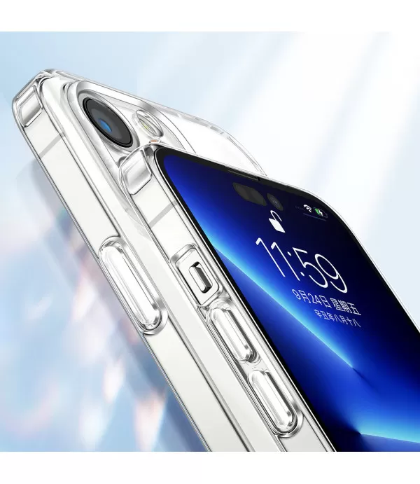 JOYROOM prozirna silikonska zaštitna maskica za Apple iPhone 14 Plus JOYROOM prozirna silikonska zaštitna maskica za Apple iPhone 14 Plus
