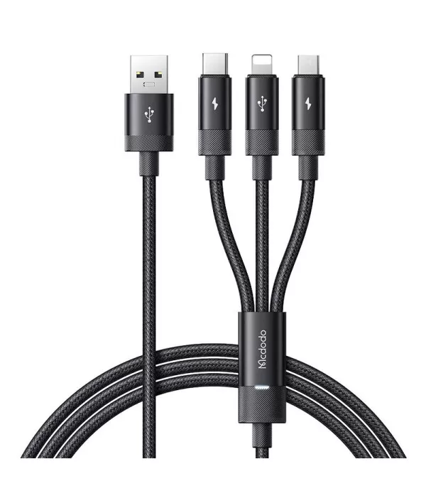 3u1 Mcdodo CA-5790 kabel s USB-C, Lightning i Micro USB priključcima
