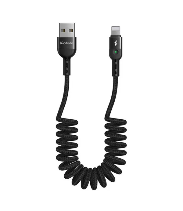 McDODO spiralni Lightning data kabel ravni priključak