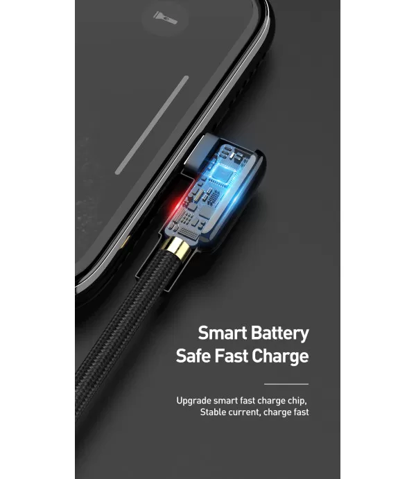 McDODO spiralni Lightning data kabel 90° kutni priključak