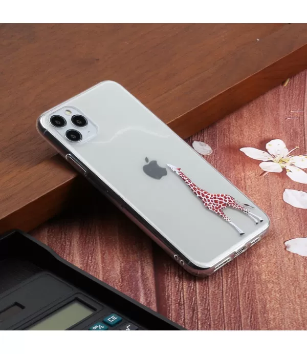 Žirafa dizajn silikonska zaštitna maska Apple iPhone 11 Pro