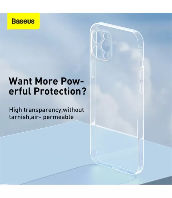 Baseus Simple prozirna silikonska zaštitna maska Apple iPhone 12 Pro