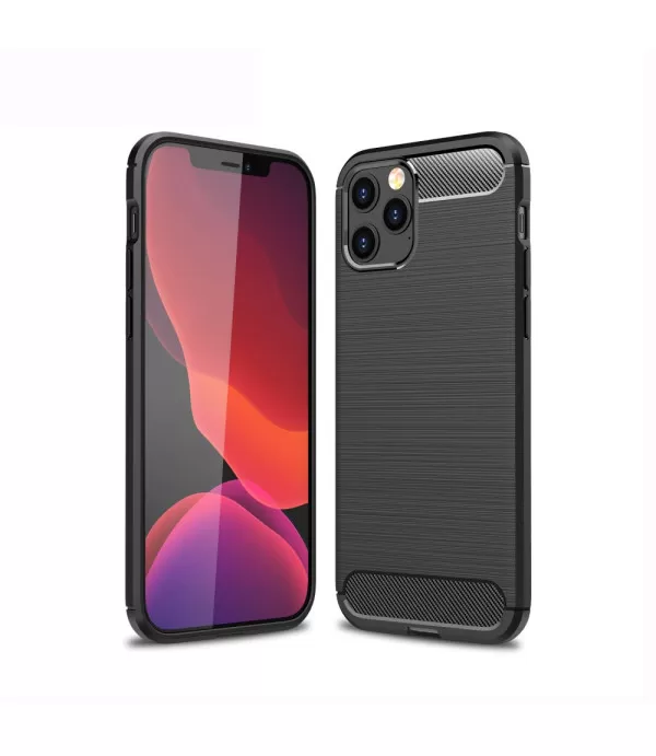 Carbon Brush silikonska zaštitna maskica Apple iPhone 12 Pro Max Carbon Brush silikonska zaštitna maskica Apple iPhone 12 Pro Max