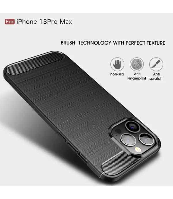 Carbon Brush silikonska zaštitna maskica Apple iPhone 13 Pro Max