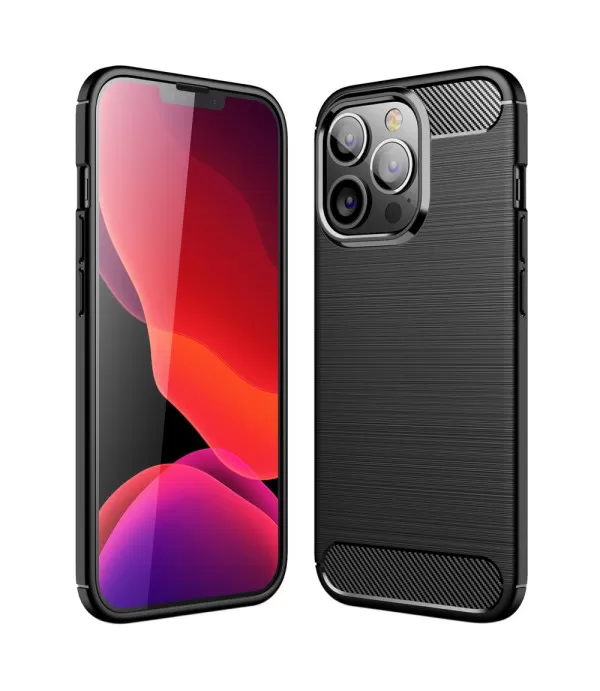 Carbon Brush silikonska zaštitna maskica Apple iPhone 13 Pro 6.1"