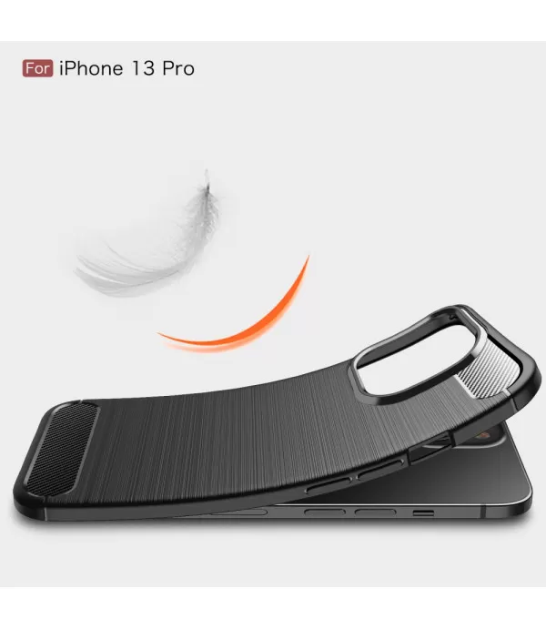 Carbon Brush silikonska zaštitna maskica Apple iPhone 13 Pro 6.1"