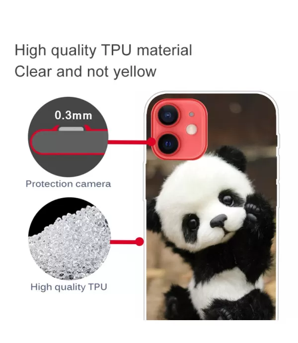 Cute Panda silikonska zaštitna maska Apple iPhone 13 mini