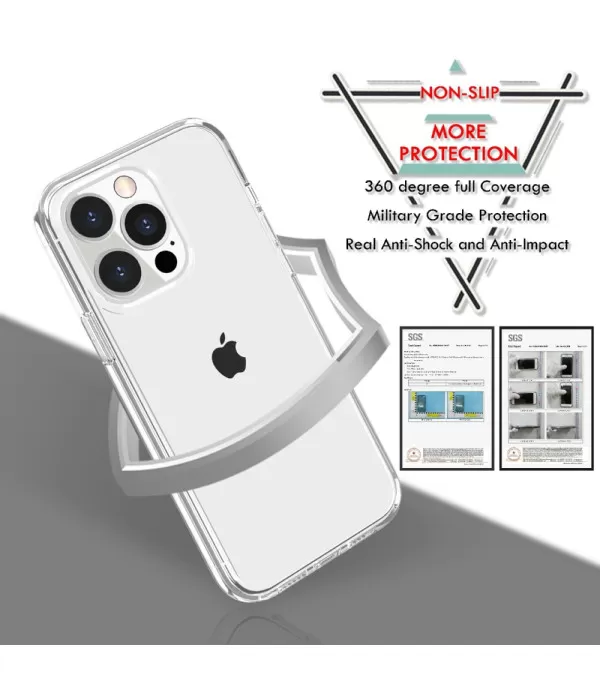 Prozirna otporna na udarce silikonska zaštitna maskica Apple iPhone 13 Pro Max