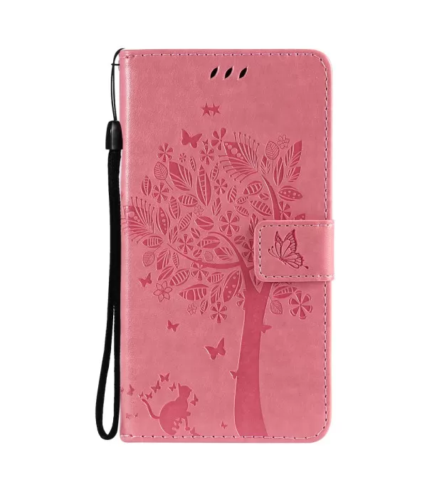 Flower Tower Butterfly Leather Case Cover for iPhone 13