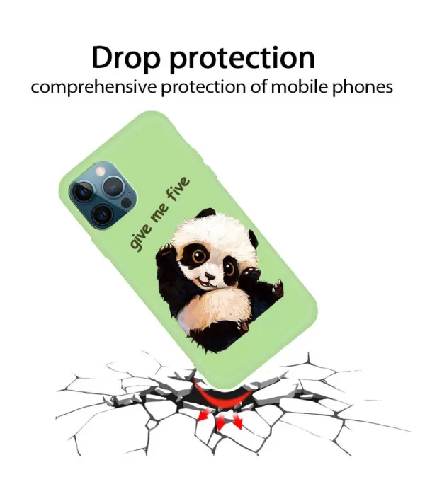 Cute Panda silikonska zaštitna maskica Apple iPhone 13 Pro